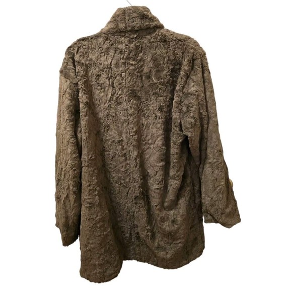 ASTR The Label Jacket Womens Large Grey Coat No Closure Soft Fuzzy W/Pockets NWT - Picture 8 of 13